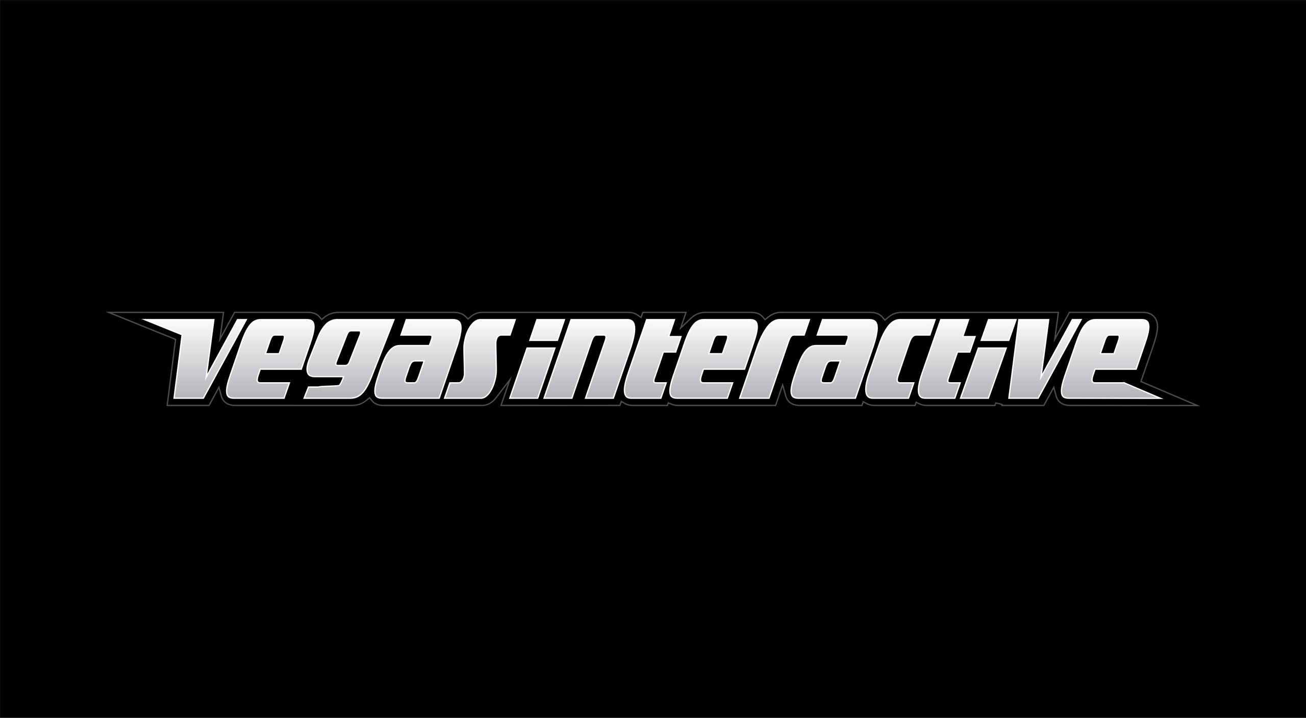 Vegas Interactive logo on a black background